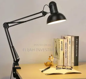 Multi-Joint Desk Lamp With Metal Clamp Base