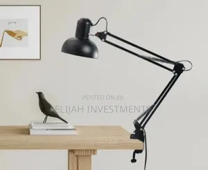 Multi-Joint Desk Lamp With Metal Clamp Base