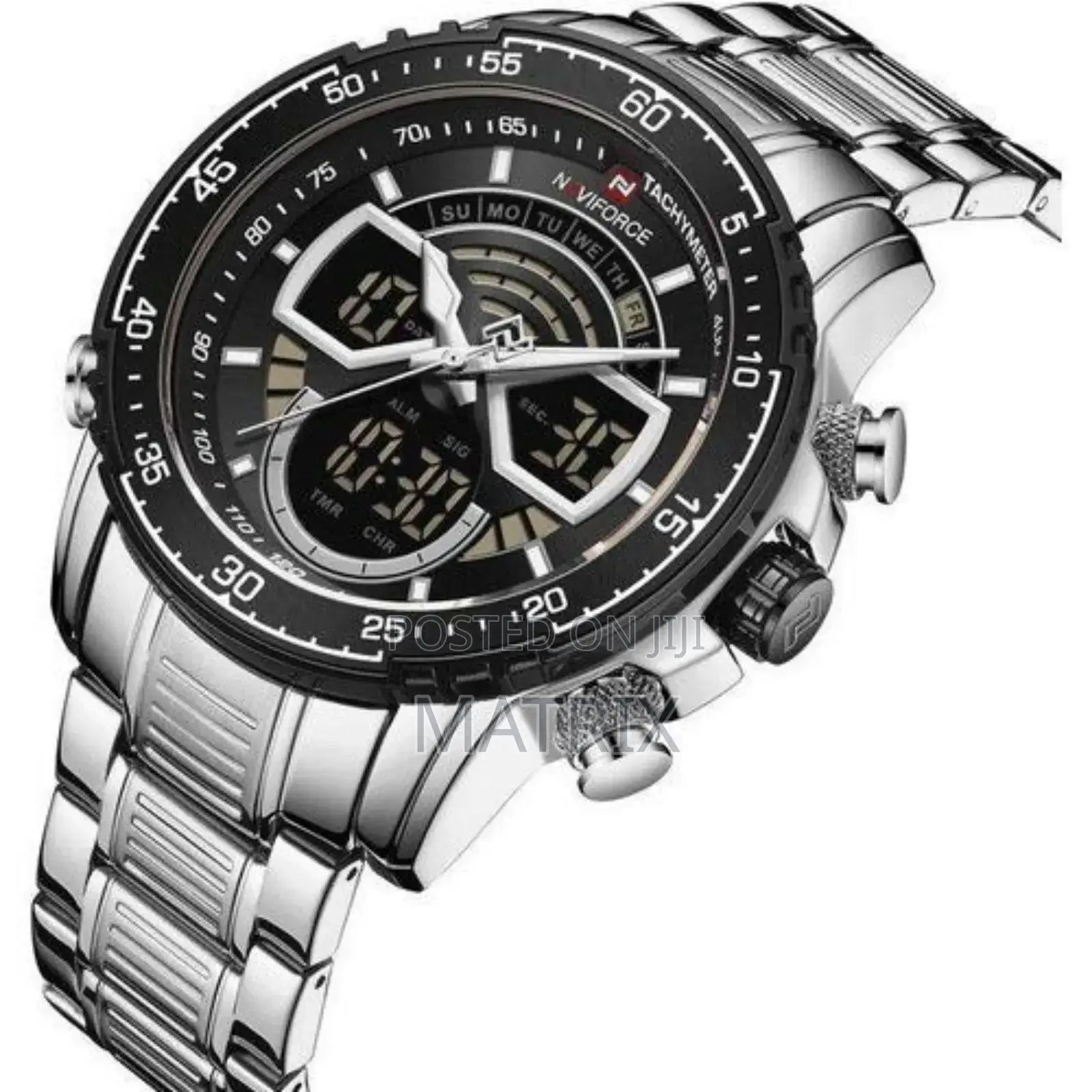Naviforce Stainless Steel Waterproof Mens Watch