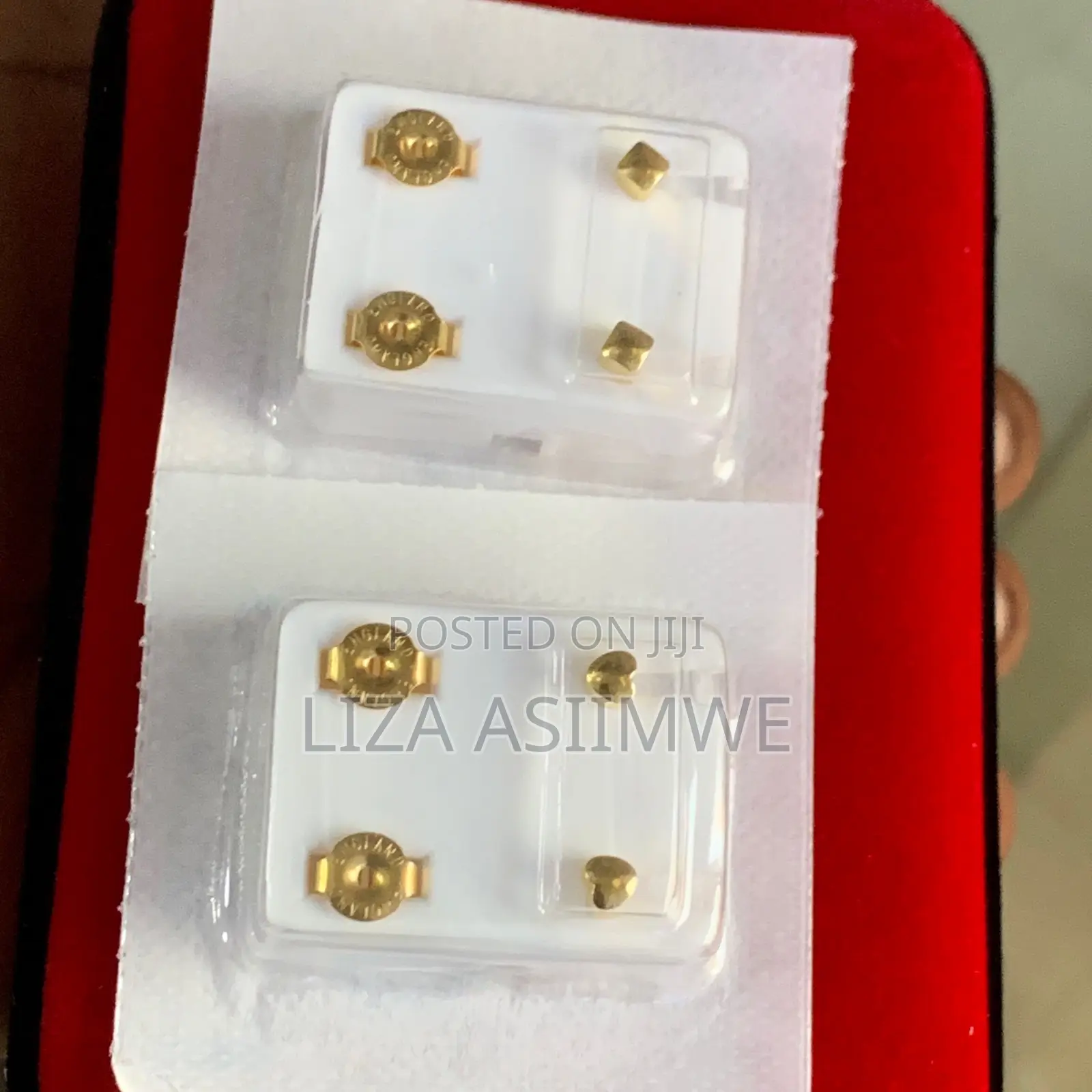 Heart and Diamond England Pins
