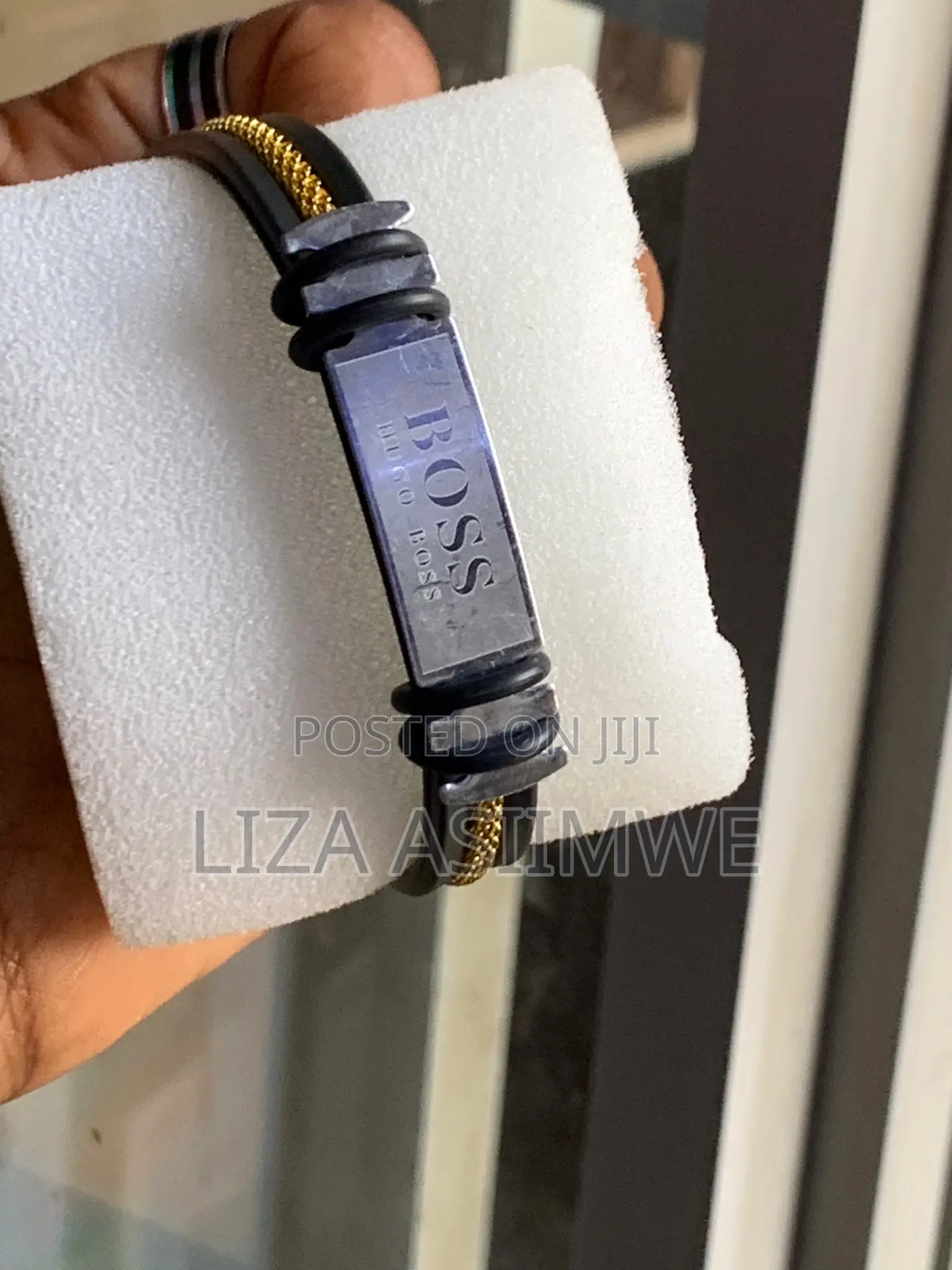 Boss Leather Bracelet