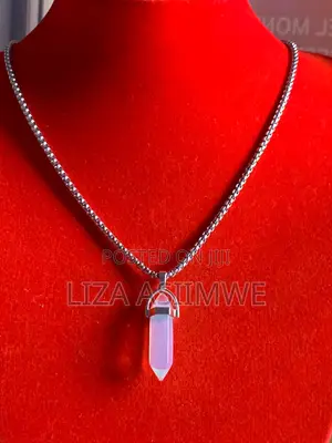 Opallite Hexagonal Pendant Necklace