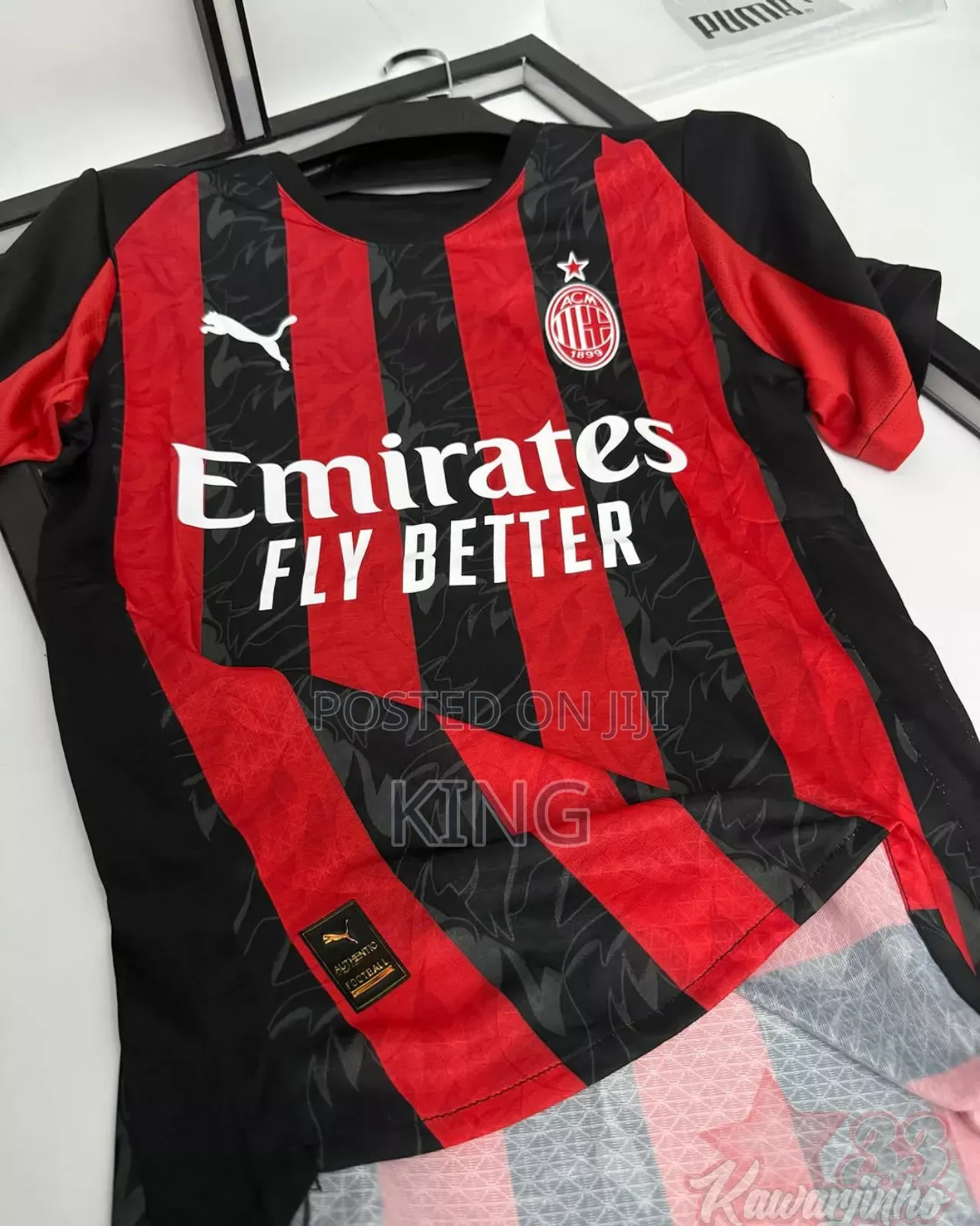 Sporty Ac Milan Home Jersey