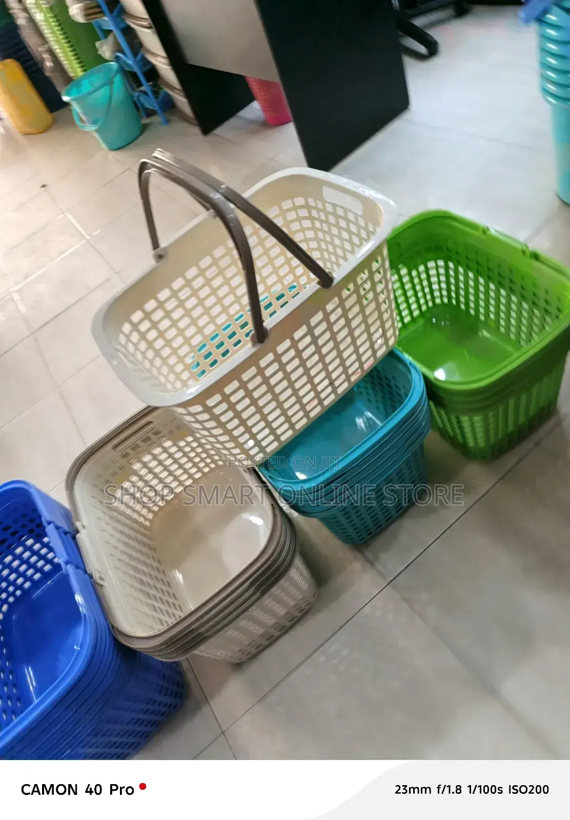 Shopping Supermarket Baskets Plastic Shopping Baskets