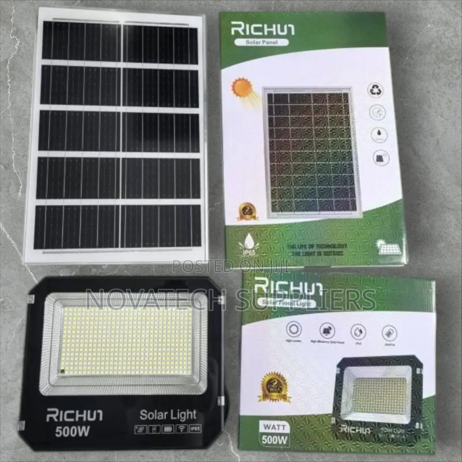 500w Richur Led Solar Flood Lights/ Security Lights Qwuk
