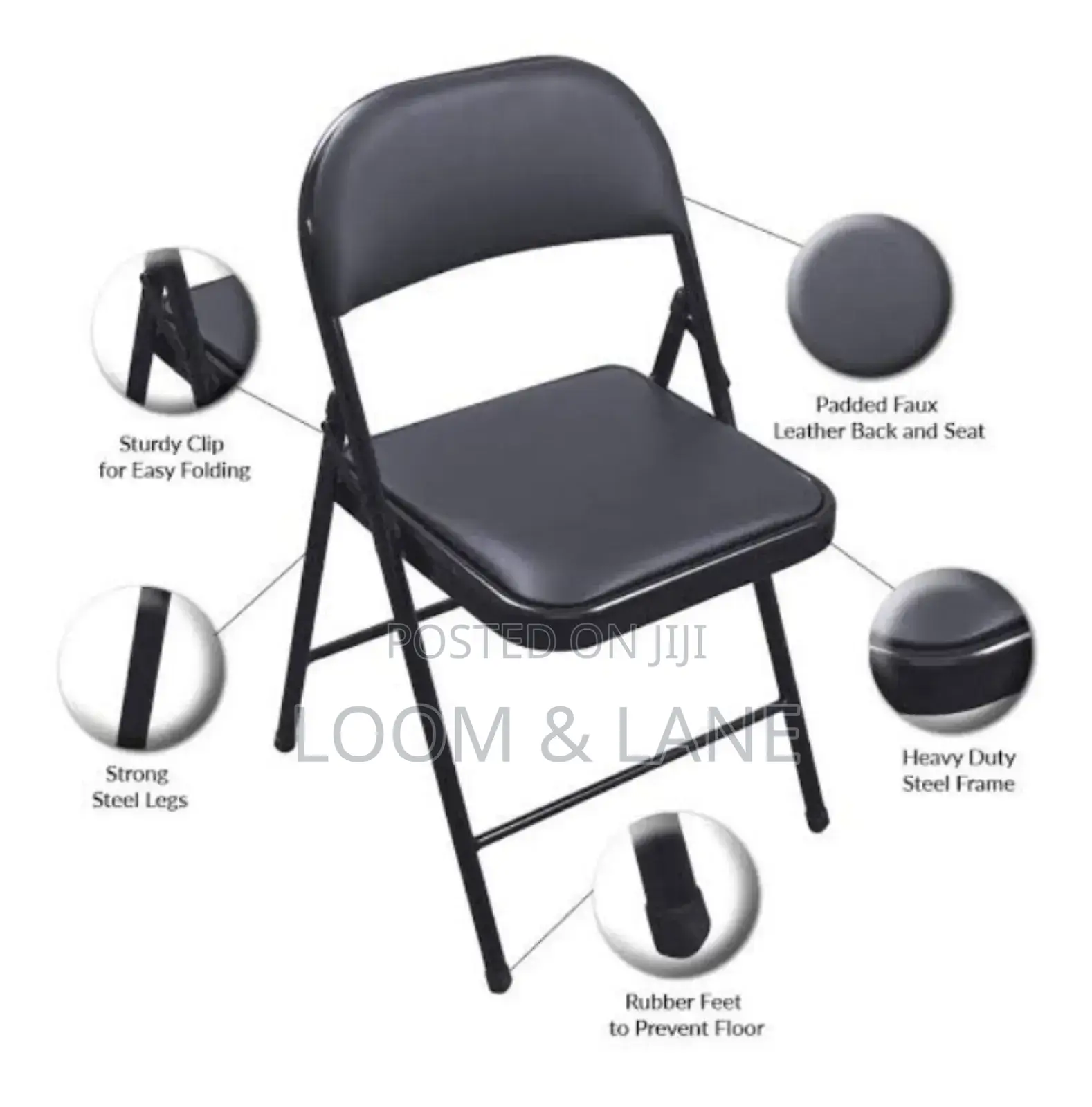 Metallic Executive Foldable Chair