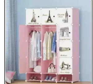 3 Column Plastic Wardrobe