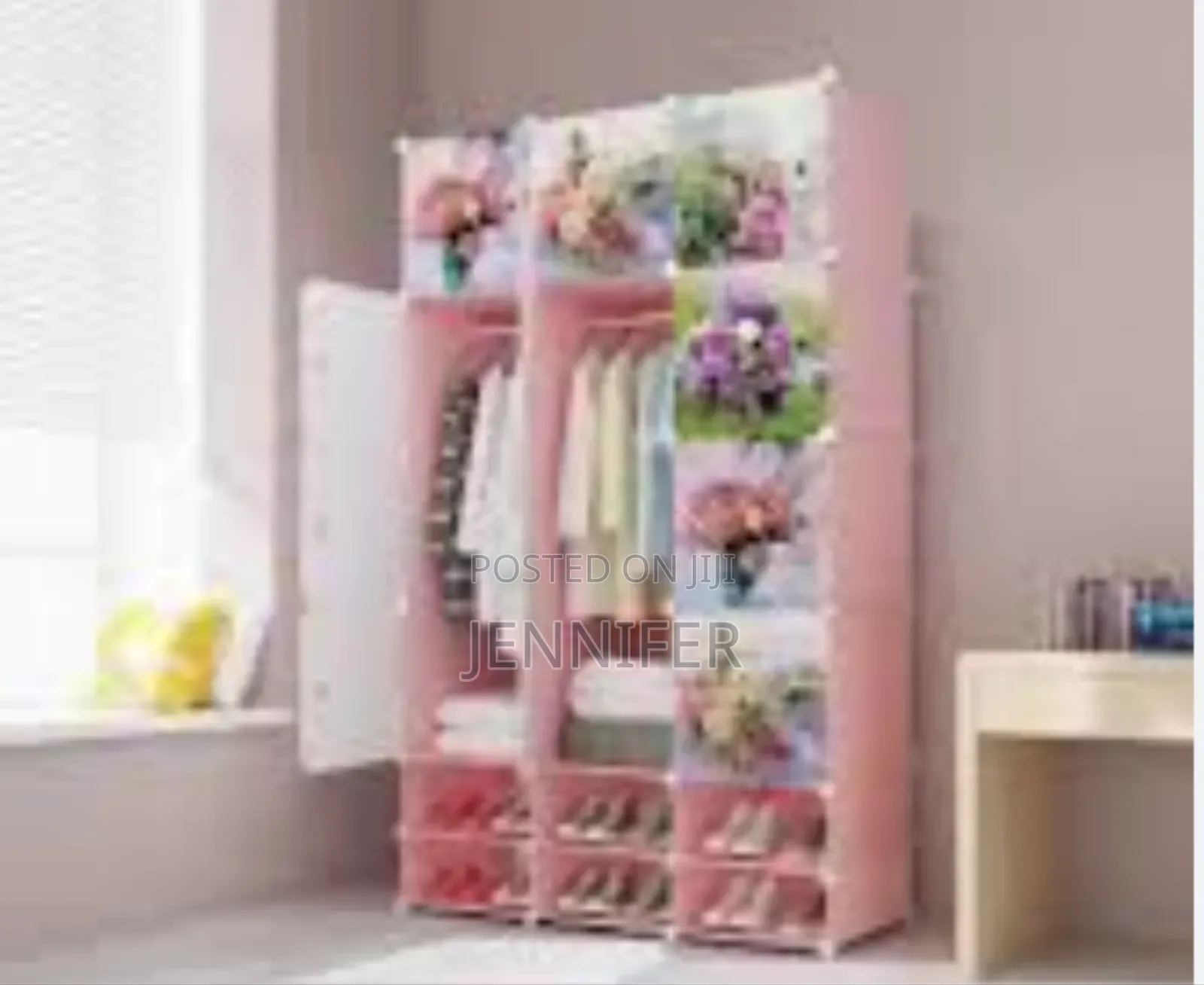 3 Column Plastic Wardrobe
