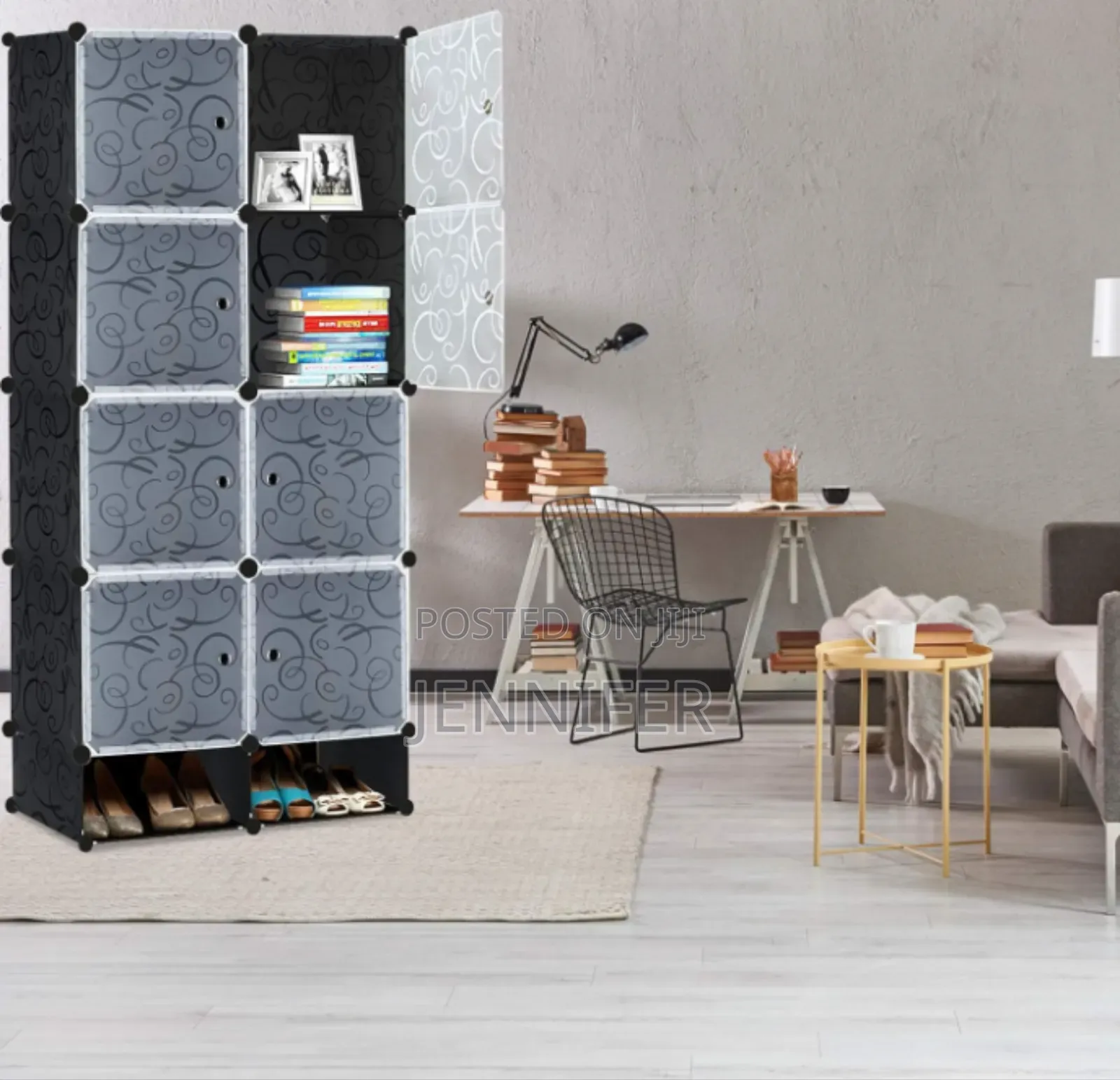 2 Column Plastic Wardrobe