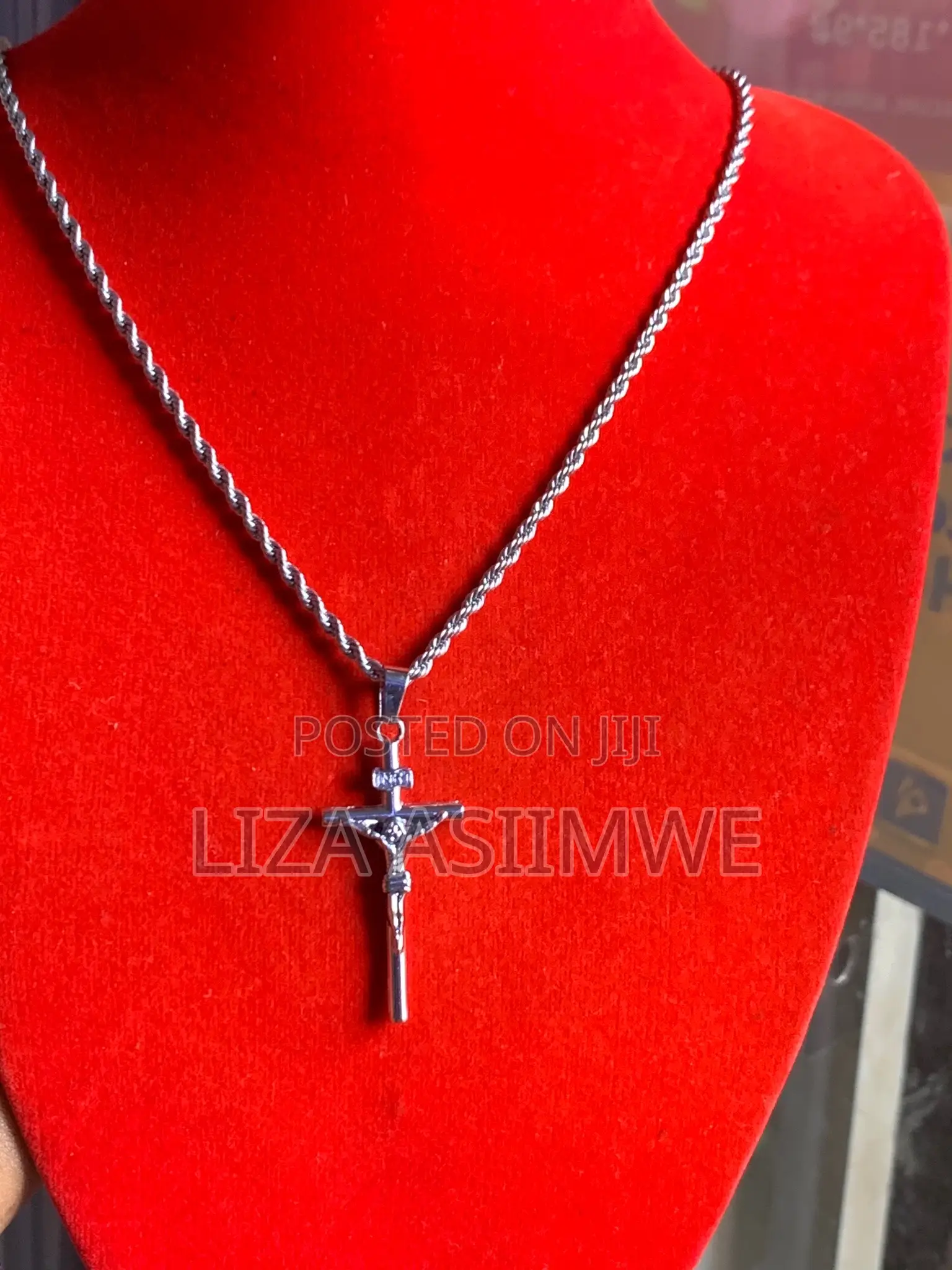 Crucifix Rope Necklace