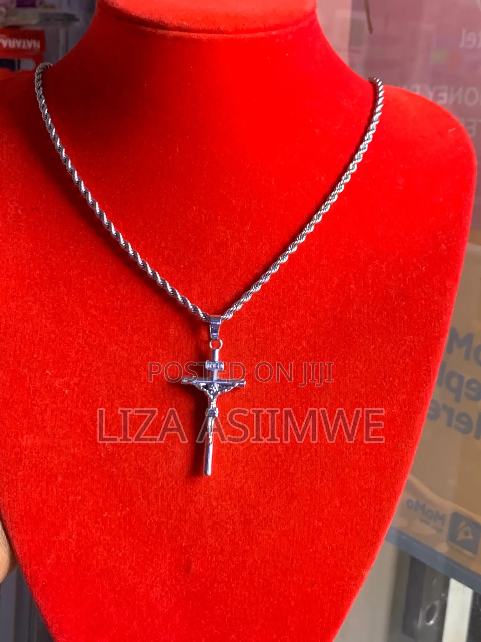 Crucifix Rope Necklace