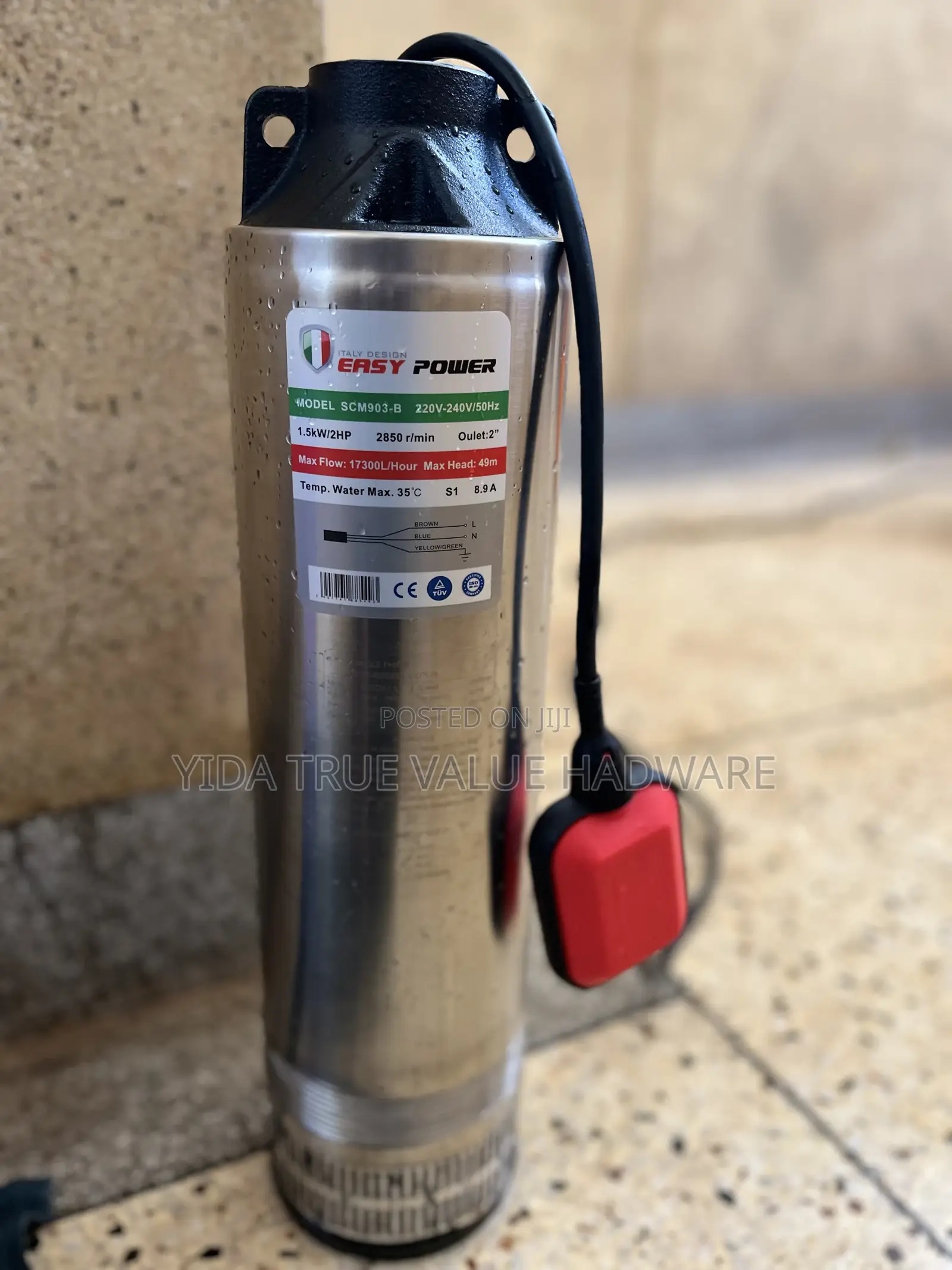 Easy Power Submersible Water Pump 50m