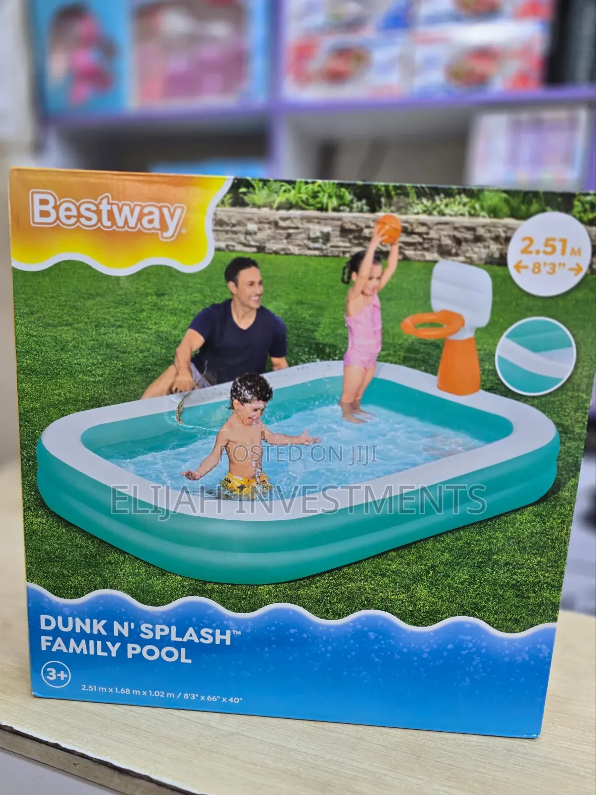 Bestway Family Pool Dunk N' Splash With Basketball Hoops