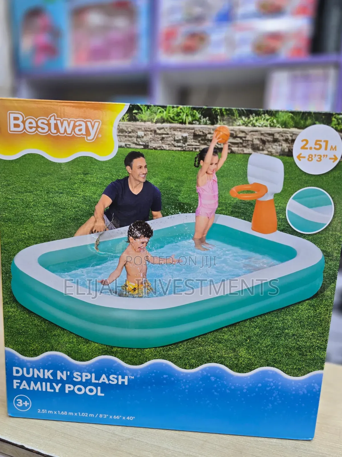 Bestway Family Pool Dunk N' Splash With Basketball Hoops