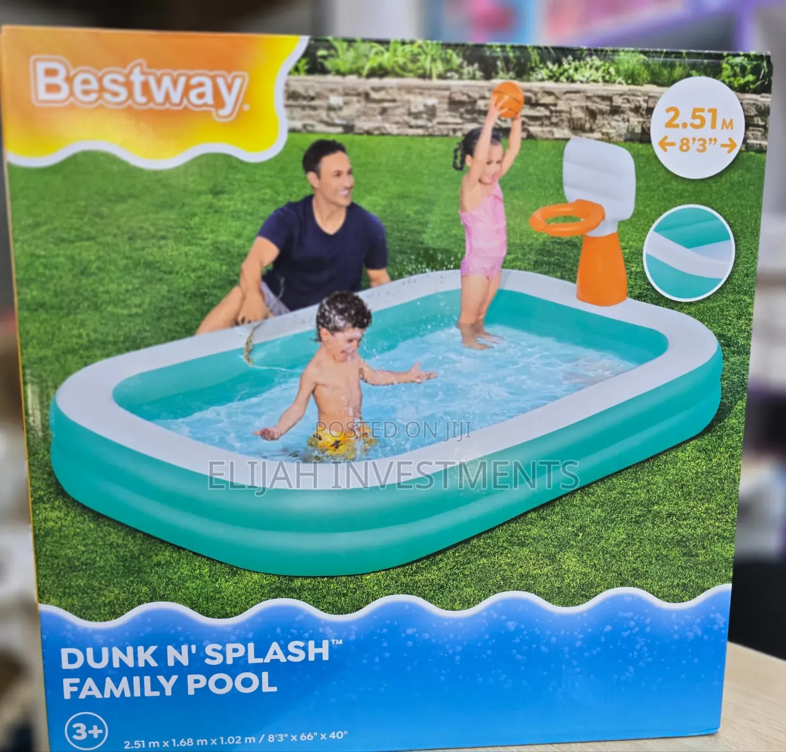 Bestway Family Pool Dunk N' Splash With Basketball Hoops
