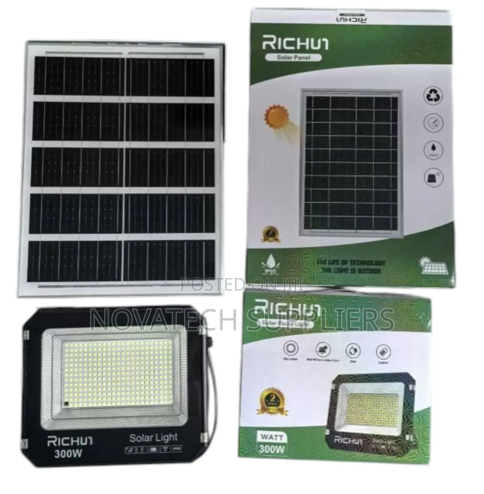 300w Richur Led Solar Flood Lights Finn