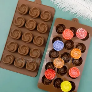 Clay Molds 2 Pieces of 15 Small Silicone Chocolate Moulds