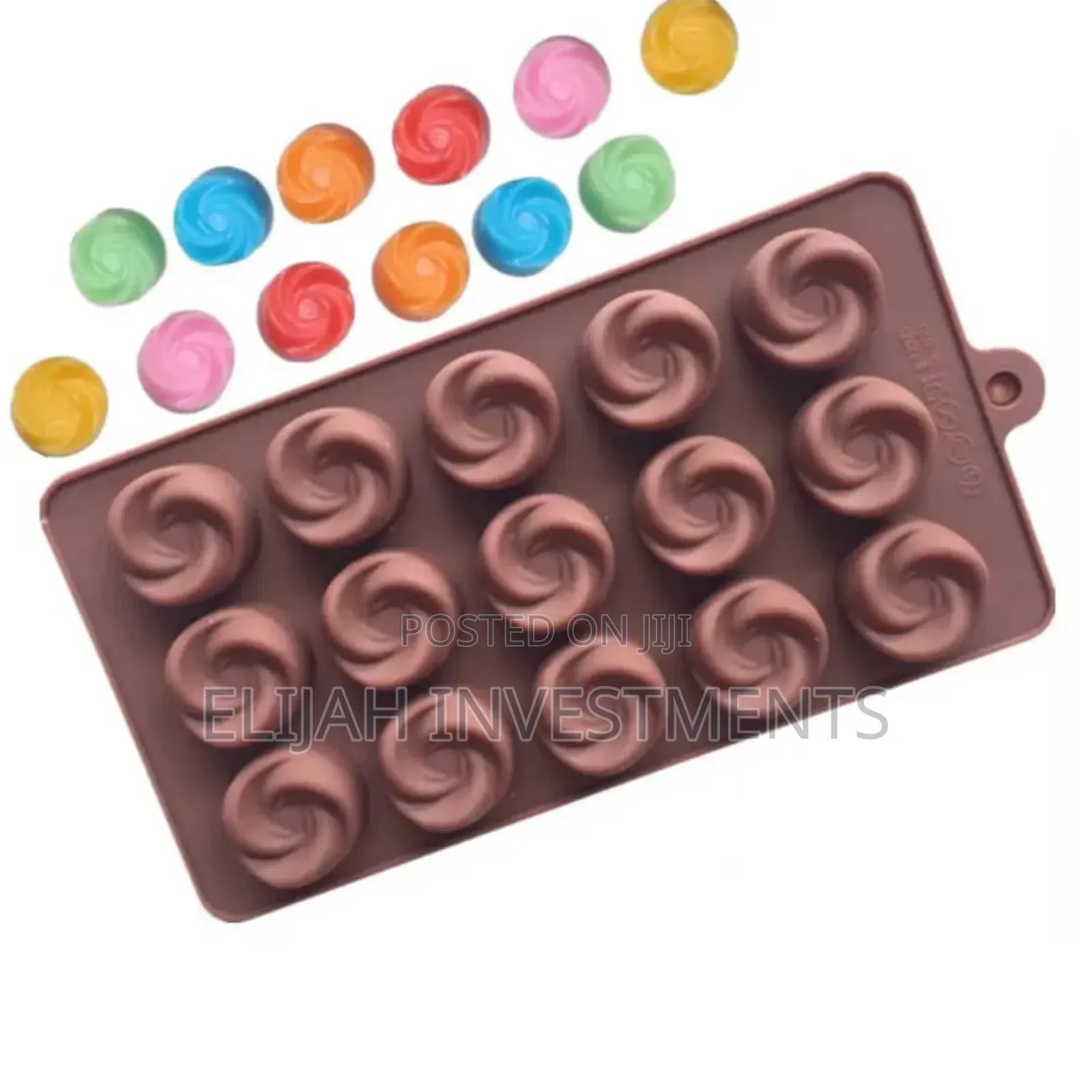 Clay Molds 2 Pieces of 15 Small Silicone Chocolate Moulds