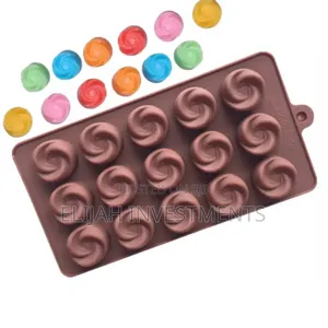Clay Molds 2 Pieces of 15 Small Silicone Chocolate Moulds