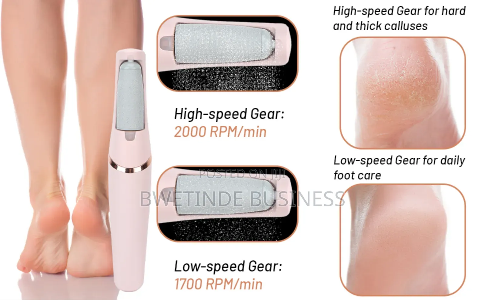 Finishing Pedi Electronic Tool File and Callus Remover