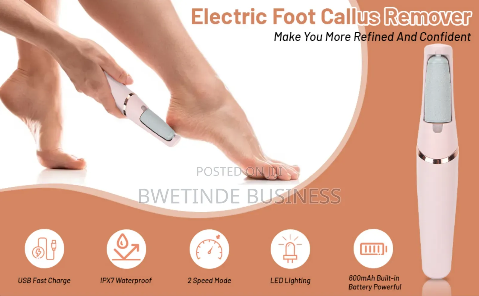 Finishing Pedi Electronic Tool File and Callus Remover