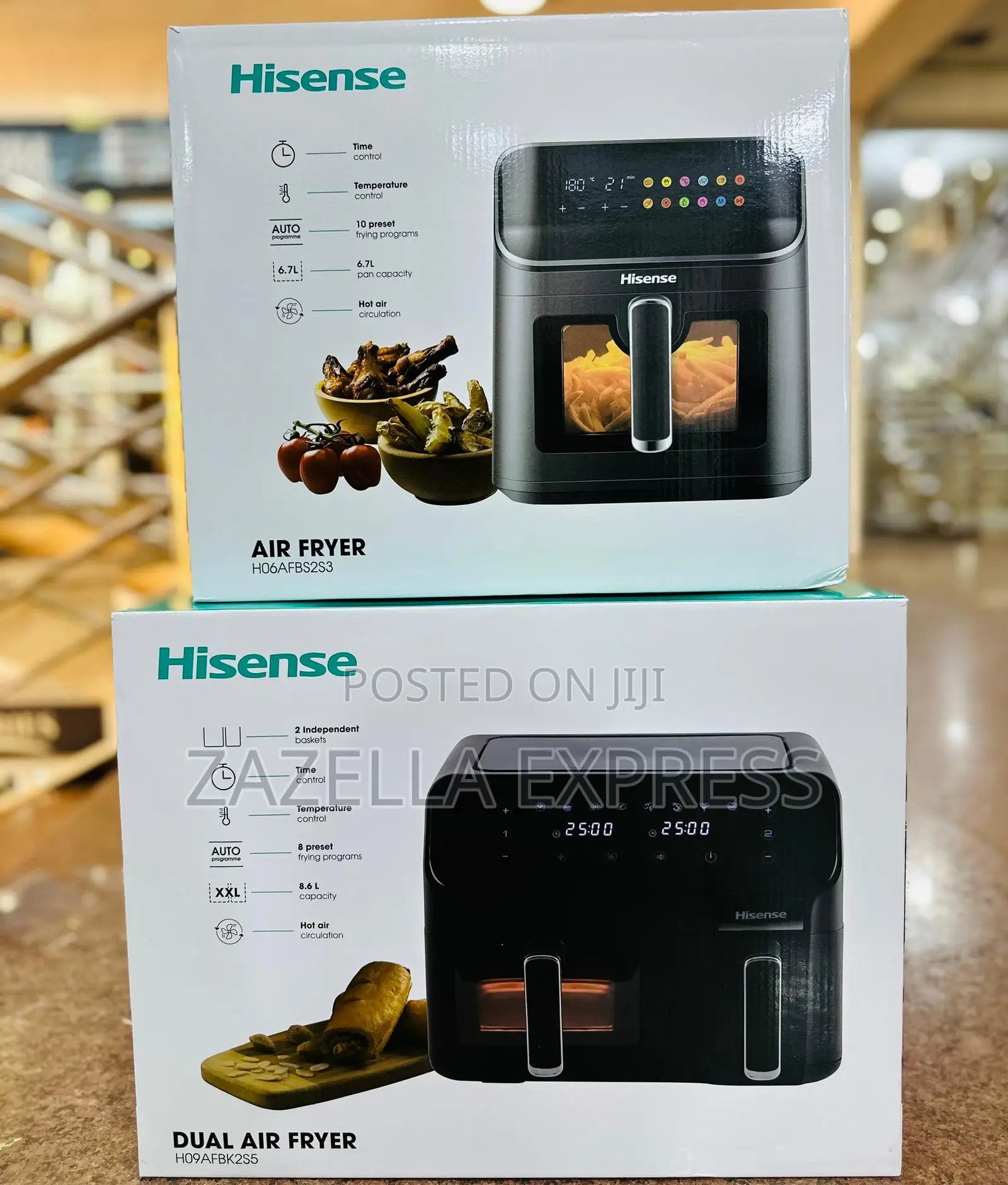 Hisense 8.6l Double Airfryer