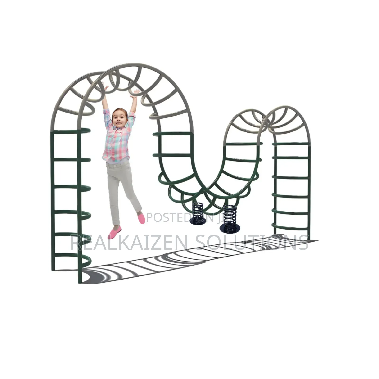 Outdoor Active Frame Children Wave Playground Climber