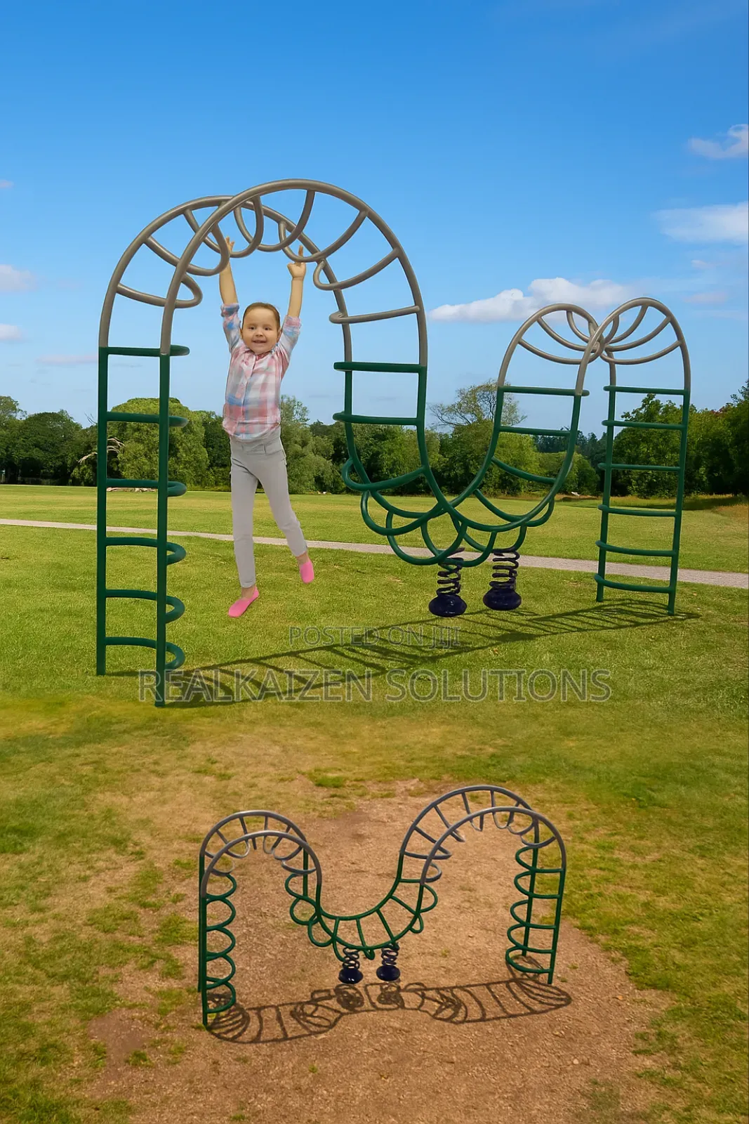 Outdoor Active Frame Children Wave Playground Climber