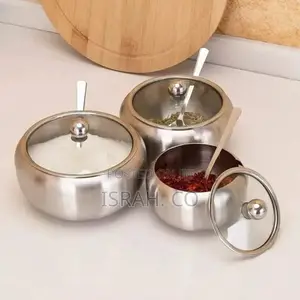 Stainless Steel Sugar Bowl With Lid