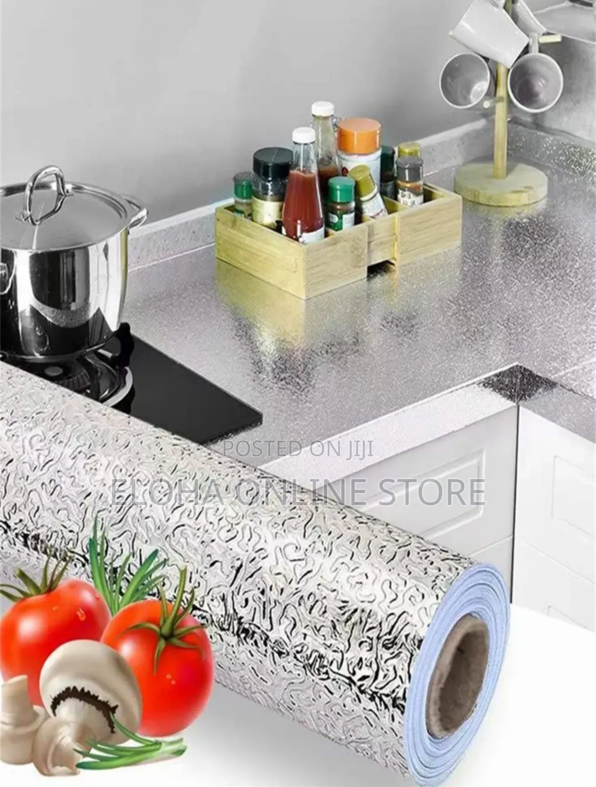 Oil-Proof Aluminum Foil Wall Sticker Selfadhesive Wallpaper