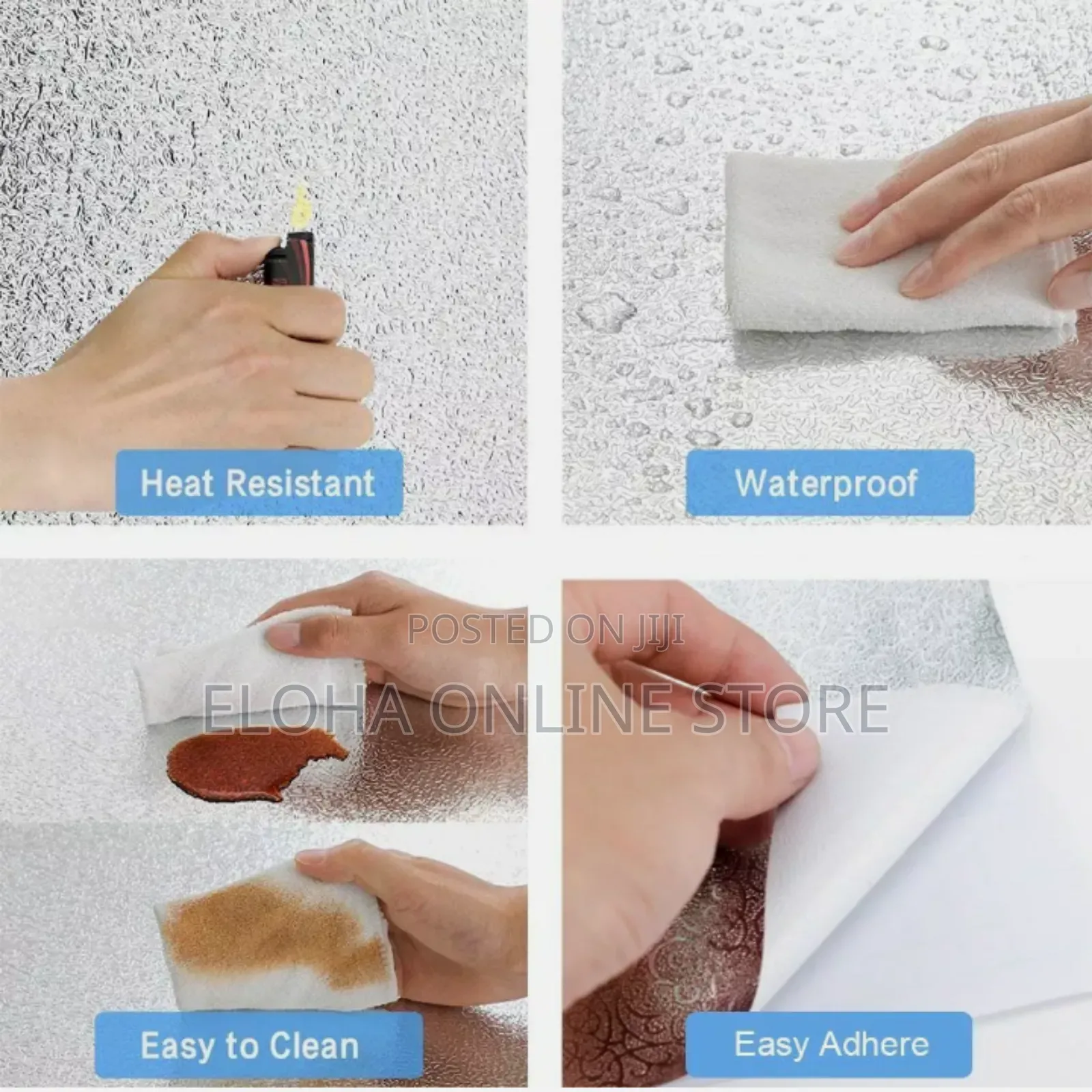 Oil-Proof Aluminum Foil Wall Sticker Selfadhesive Wallpaper
