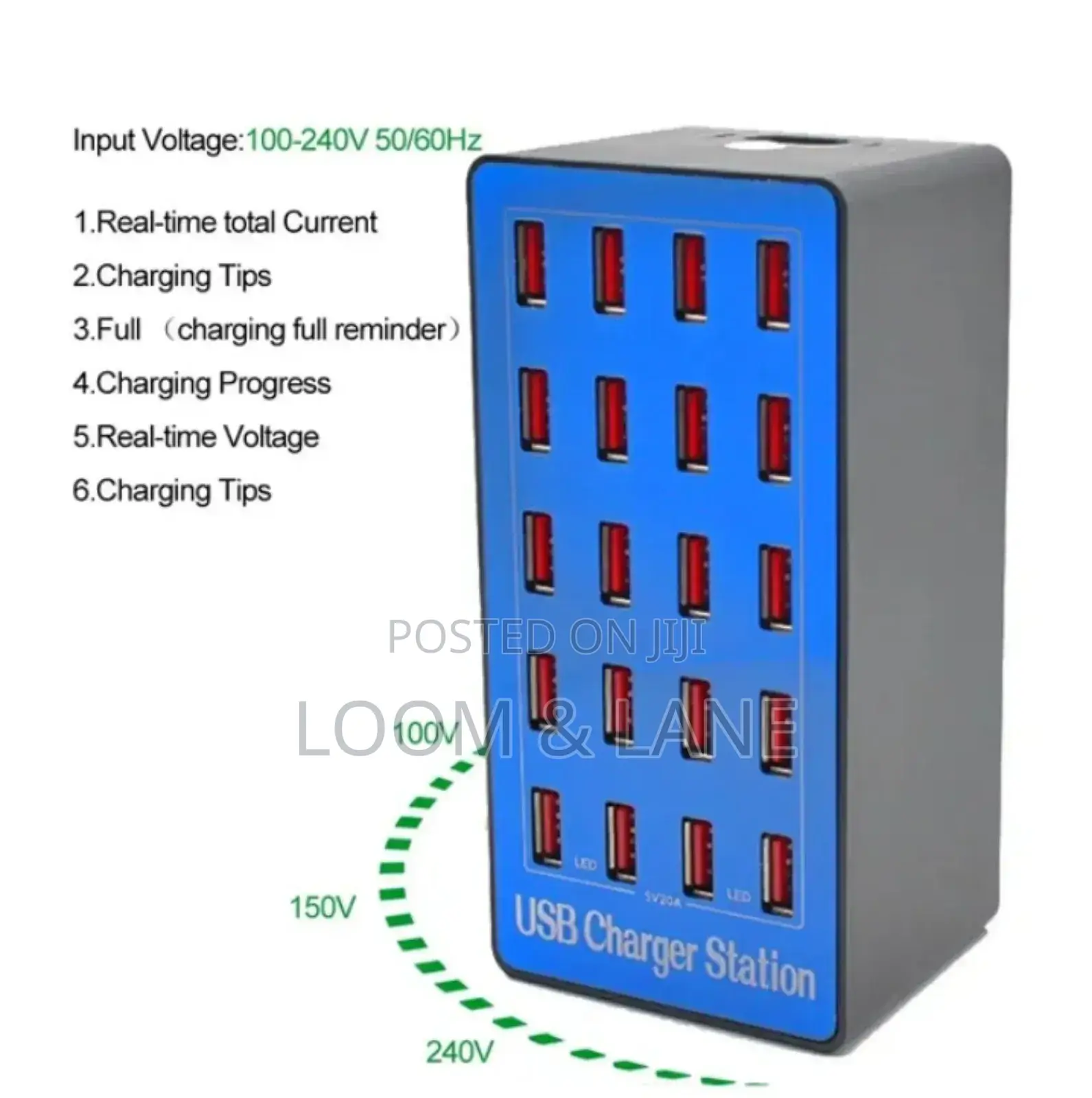 100w 20 Usb Port Charge