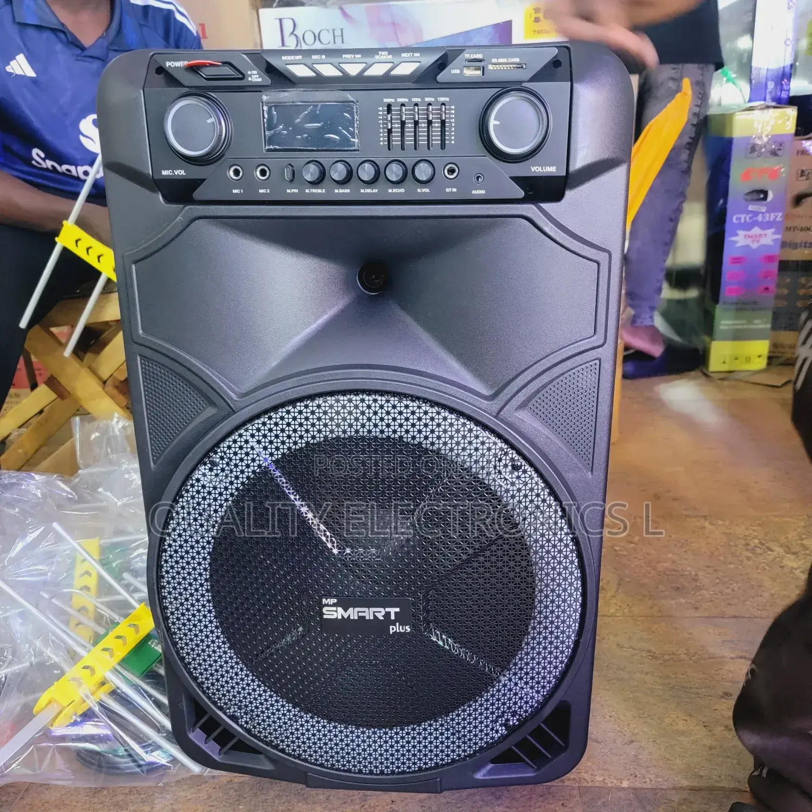 Smartplus Mp 015 15" Rechargeable Speakers 2 Microphones