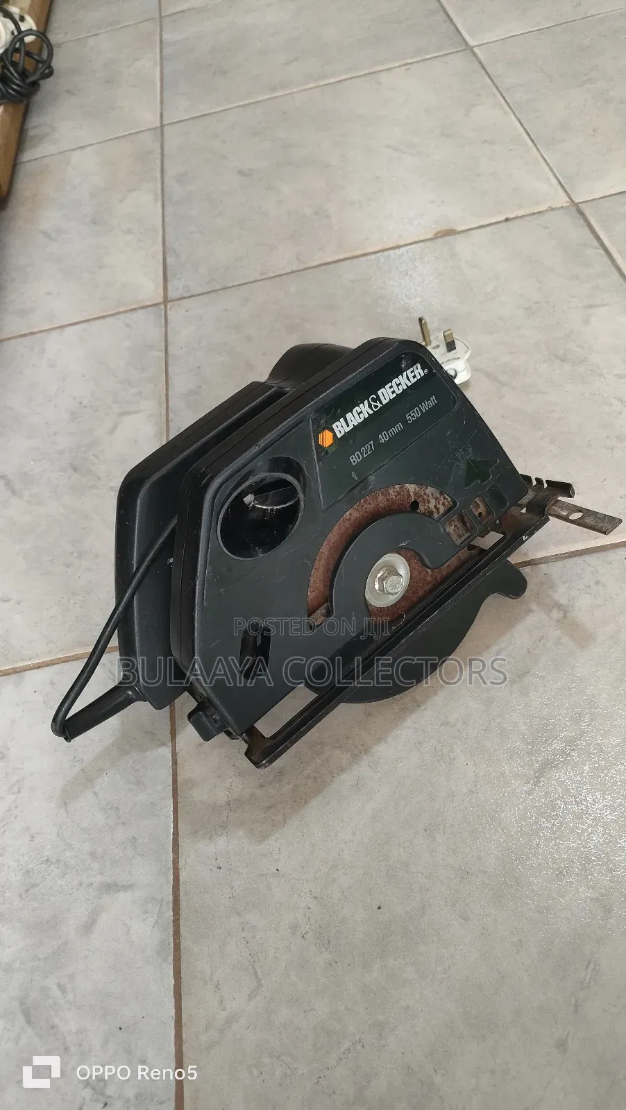 Uk Used Black Decker Bd227 40mm 550 Watt Circular Saw