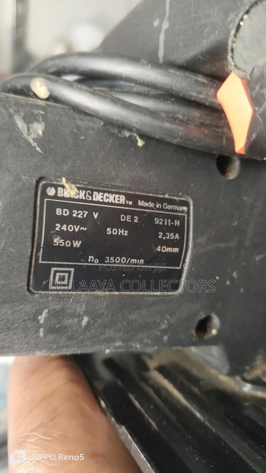 Uk Used Black Decker Bd227 40mm 550 Watt Circular Saw