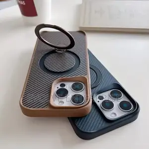 Soft Rubber Magsafe Stand Phone Case for iPhone 15 Pro Max