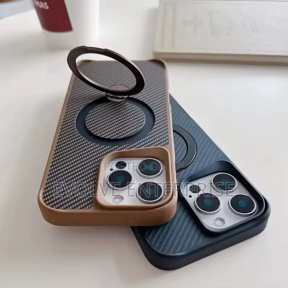 Soft Rubber Magsafe Stand Phone Case for iPhone 15 Pro Max