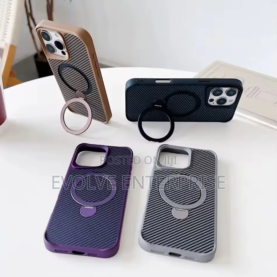 Soft Rubber Magsafe Stand Phone Case for iPhone 15 Pro Max