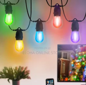 Usb Powered Colored Outdoor String Lights With 10pcs