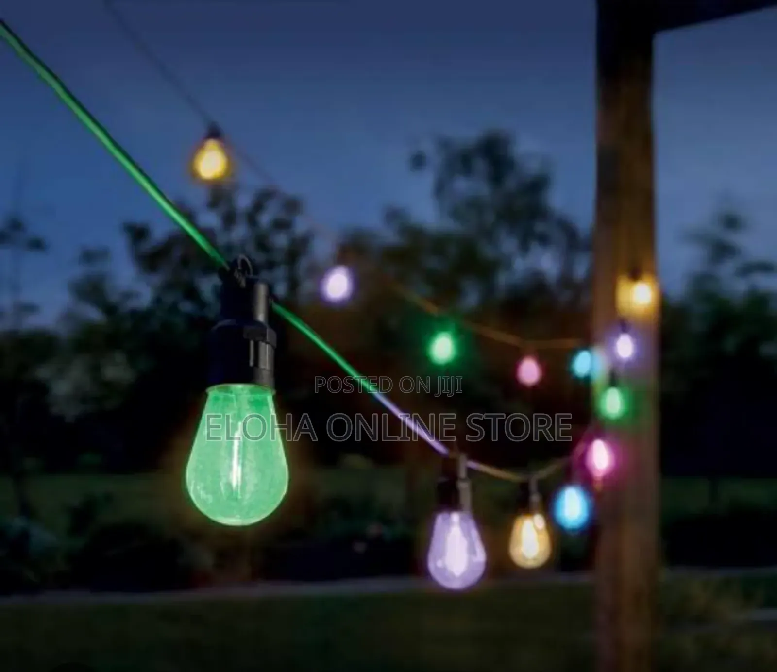 Usb Powered Colored Outdoor String Lights With 10pcs