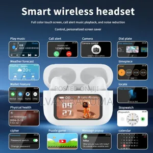 Anc / Enc Smart Wireless Earbuds Pro - Ai Touchscreen