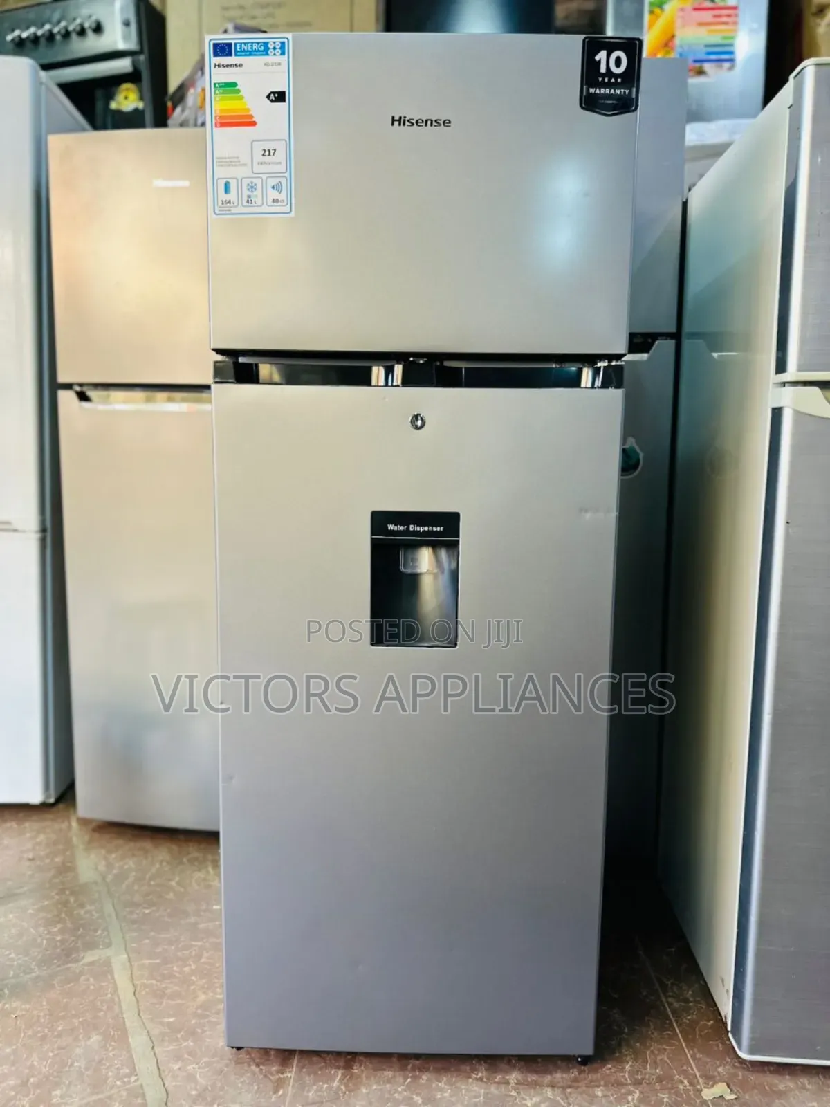 Hisense 270litres Double Door Fridge With Water Dispenser