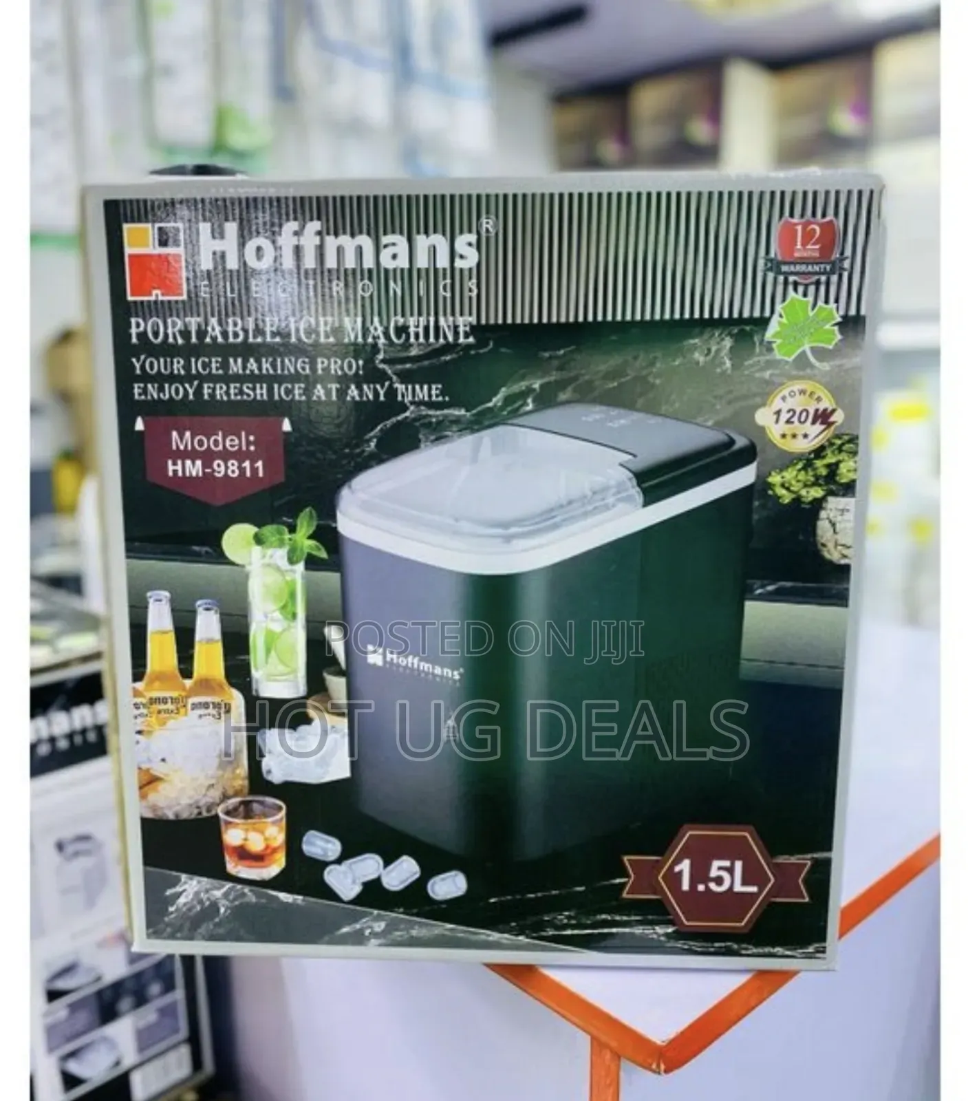 Hoffmans Ice Maker Machine – 1.5l Capacity Quick & Ice Maker
