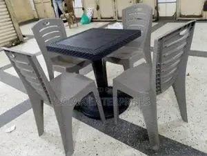 Plastic Table Set With Four Chairs
