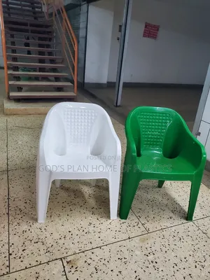 Photo - Green and White Plastic Chairs Plastic Chairs
