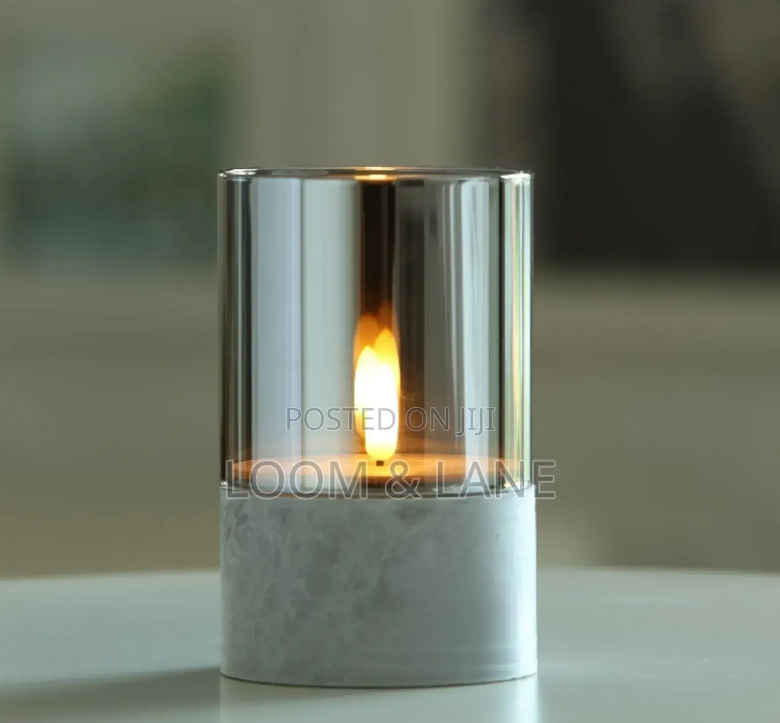 Elegant Led Candle in Glass