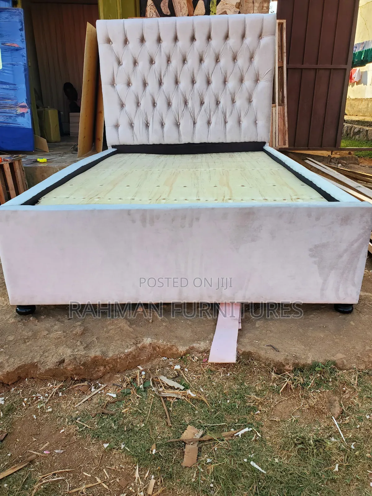 Four by Six Bed Light Cream