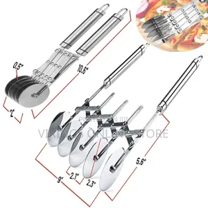Baking Roller Adjustable Pizza Slicer, Splitter With Handle