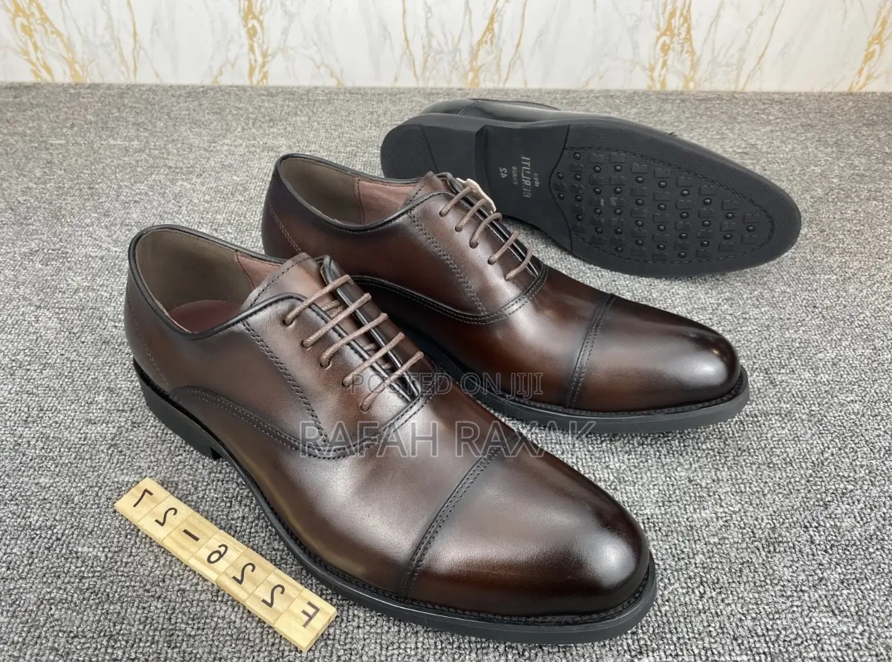 Original Dark Tan Berluti Formal/Gentle Oxfords Shoes