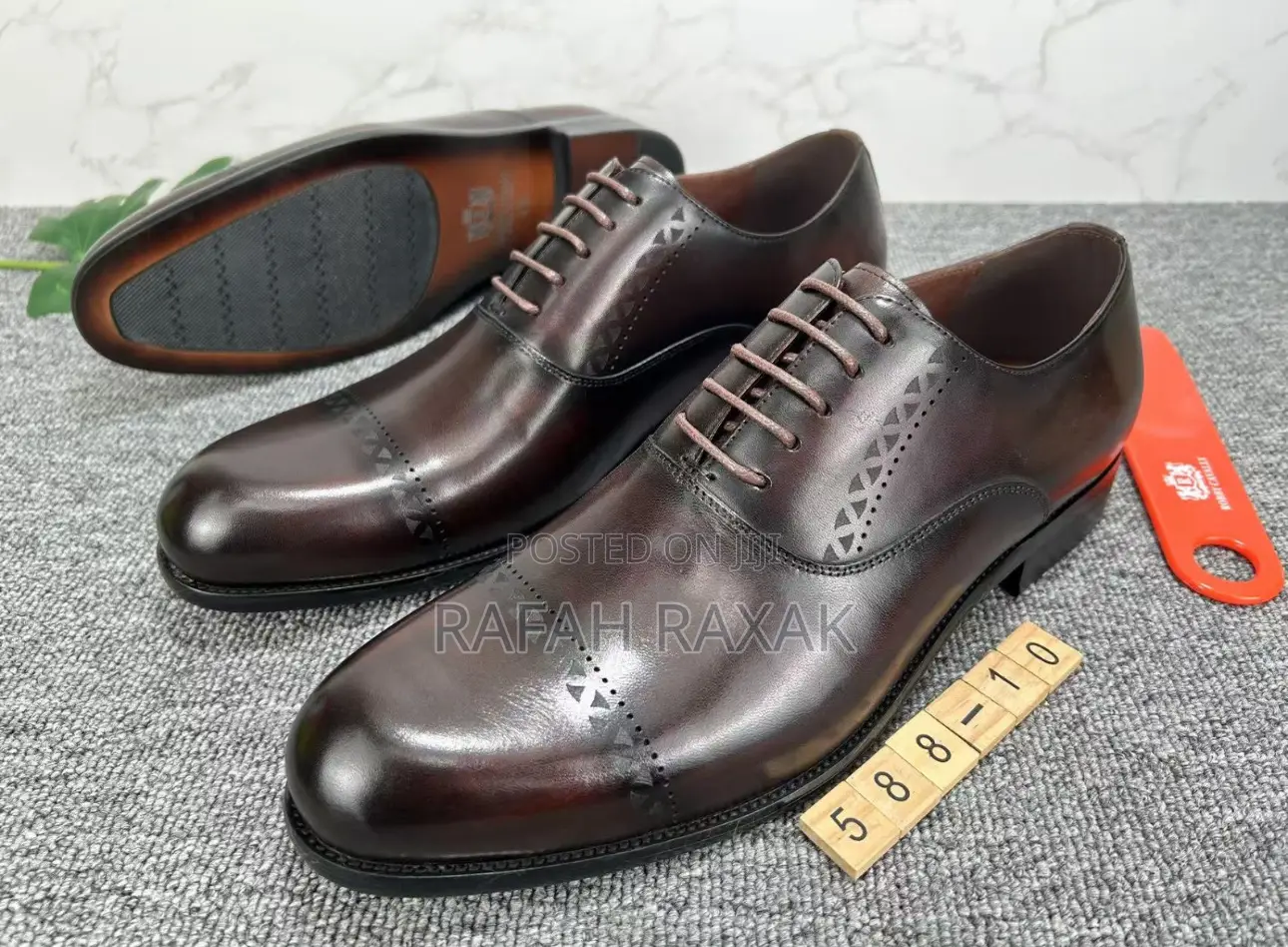 Original Dark Tan Renato Castello Formal/Gentle Oxford Shoes